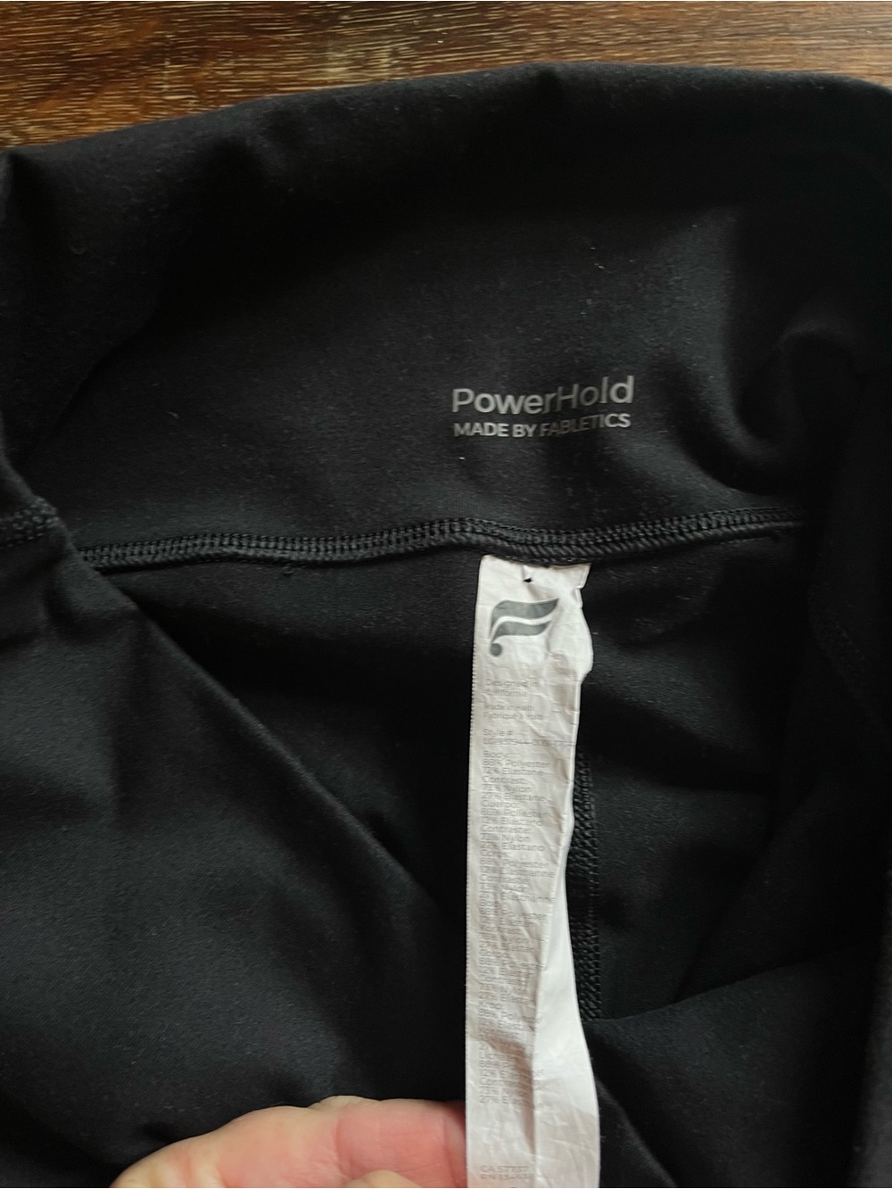 Fabletics PowerHold Black High-Waisted Leggings with Side Pockets - Picture 7 of 7